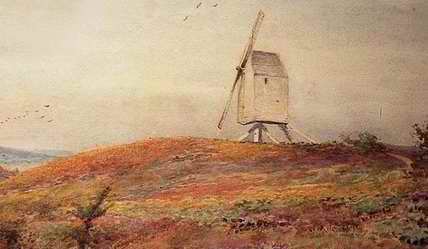 Sketch of old windmill