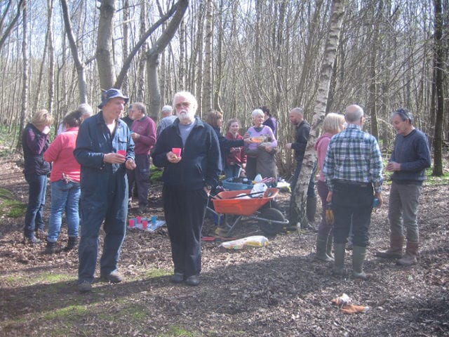 Break time at the field day