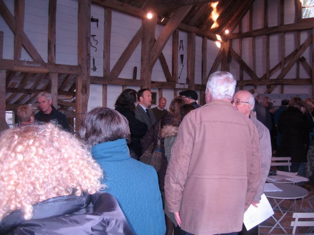 People milling about